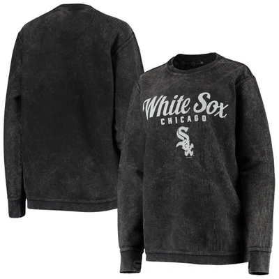 G-iii 4her By Carl Banks Black Chicago White Sox Comfy Cord Pullover Sweatshirt
