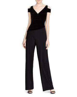 ralph lauren velvet jumpsuit