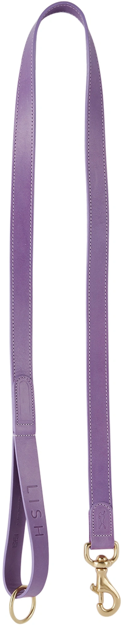 Lish Purple Large Coopers Leash In Violet