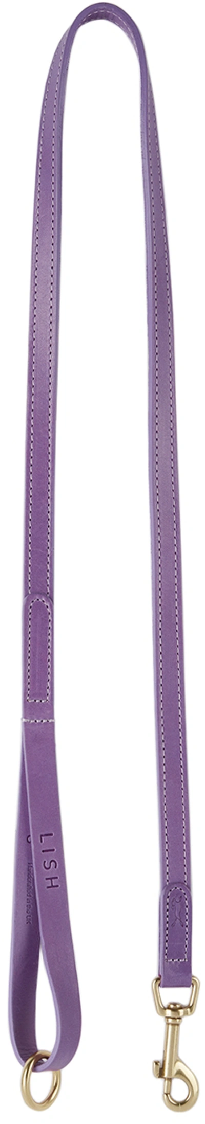 Lish Purple Small Coopers Leash In Violet