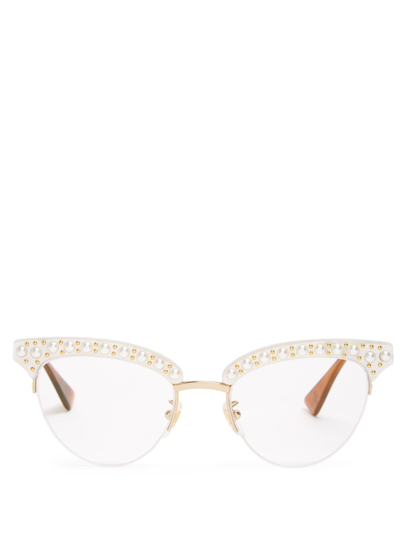 gucci pearl eyeglasses