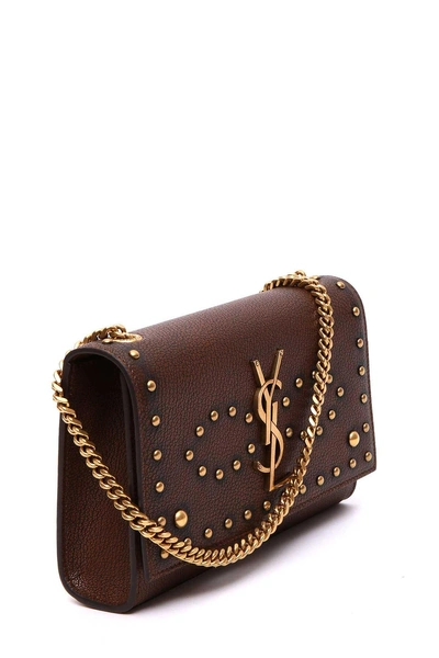 Saint Laurent Kate Shoulder Bag In Brown