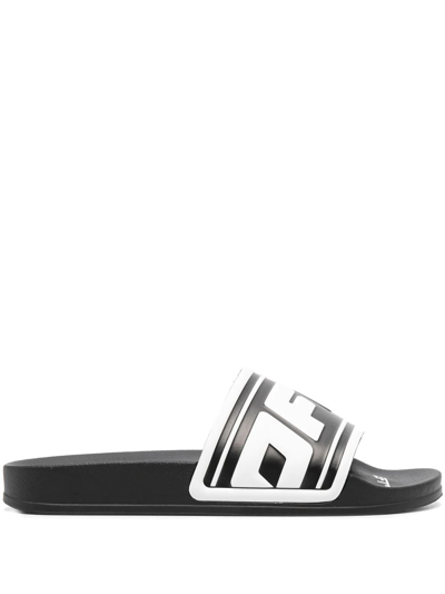 Off-white Black Logo Pool Slider Sandals