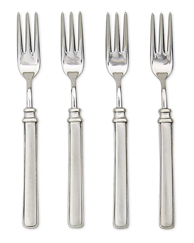 Match Gabriella Pewter & Stainless Steel Four-piece Cocktail Fork Set