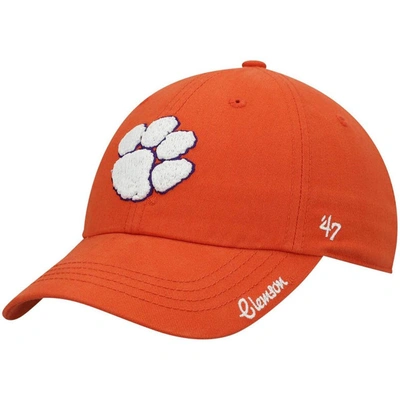 47 ' Orange Clemson Tigers Miata Clean Up Logo Adjustable Hat
