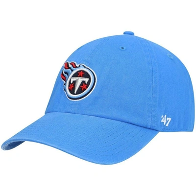 47 ' Light Blue Tennessee Titans Secondary Clean Up Adjustable Hat