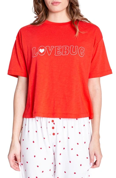 Pj Salvage Lovebug Short-sleeve T-shirt In Red