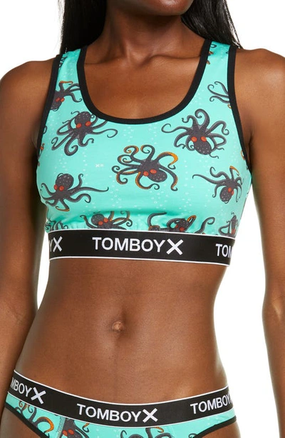 Tomboyx Next Gen Essential Bra In Denizens Of The Deep