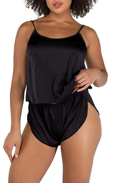 Roma Confidential Satin Pyjamas In Black