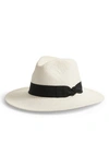 Nordstrom Paper Straw Panama Hat In Ivory Combo