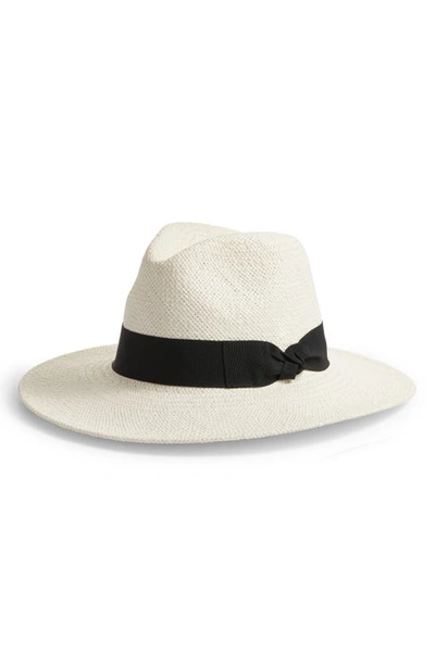 Nordstrom Paper Straw Panama Hat In Ivory Combo