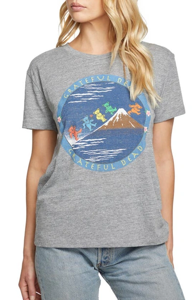 Chaser Grateful Dead Dancing Bears Graphic Tee In Streaky Grey