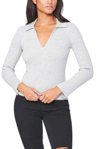 Paige Catarina Cotton & Silk Blend Sweater In Grey