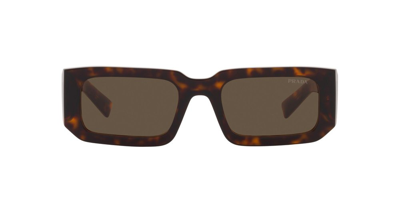 Prada Eyewear Rectangle Frame Sunglasses In Multi