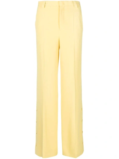 Red Valentino Wide-legged Tailored Trousers In Gelb