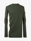 Rick Owens Subhaman Cutout Sweater In Green