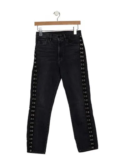 Pre-owned 3x1 High-rise Skinny Leg Jeans In Grey