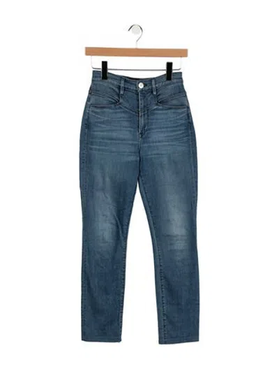 Pre-owned 3x1 High-rise Straight Leg Jeans In Blue