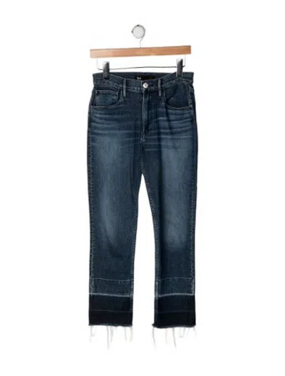 Pre-owned 3x1 High-rise Straight Leg Jeans In Blue