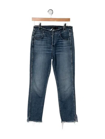 Pre-owned 3x1 High-rise Straight Leg Jeans In Blue