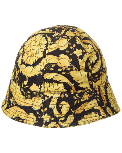 Versace Barocco-print Bucket Hat In Gold