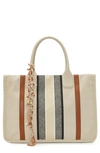 Vince Camuto Orla Canvas Tote In Natural Multi