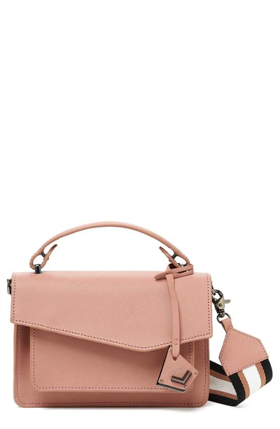 Botkier Cobble Hill Leather Crossbody Bag In Rose