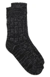 Birkenstock Cotton Twist Crew Socks In Black