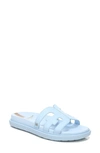 Sam Edelman Women's Valeri Logo Emblem Footbed Slide Sandals Women's Shoes In Riviera Blue