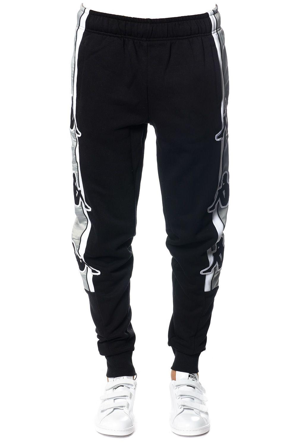 Kappa Jogging Pants With Side Striped And Logo In Black | ModeSens