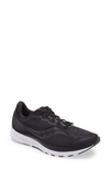 Saucony Ride 14 Running Shoe In Charcoal/ Black