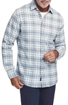 Faherty The Movement Plaid Flannel Button-up Shirt In Glacier Lake Plaid