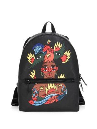 Bally X Swizz Beatz Canvas Backpack In Black