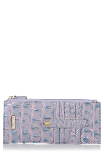 Brahmin 'melbourne' Credit Card Wallet In Frosted Lilac