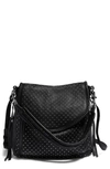 Aimee Kestenberg All For Love Convertible Leather Shoulder Bag In Black Micro Studs