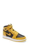 Jordan Kids' Air  1 Retro High Basketball Shoe In Pollen/ White/ Black