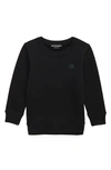 Acne Studios Kids' Mini Fairview Face Patch Sweatshirt In Black