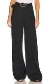 Veronica Beard Elice High-waisted Crop Trousers In Black