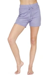 Lost + Wander Bed And Breakfast Sweater Shorts In Purple