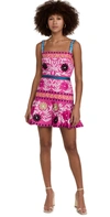 alexis venise floral embroidered mini dress Alexis - Aurora Pink Venise Dress