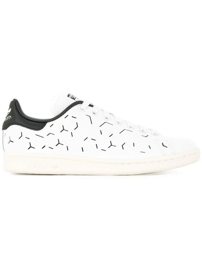 Adidas Originals Stan Smith Grid Sneakers In White