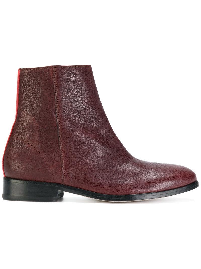 Ps By Paul Smith Striped Ankle Boots ModeSens
