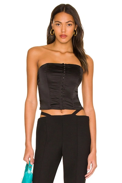 Superdown Cailyn Corset Top In Black