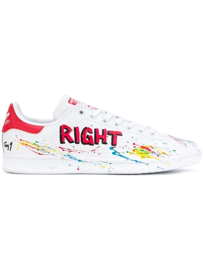 Eervol Inademen steeg Adidas Originals Adidas X Michael Edery Printed Stan Smith Sneakers |  ModeSens