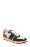 Collegium Pillar Destroyer Low Top Sneaker In White/black/red