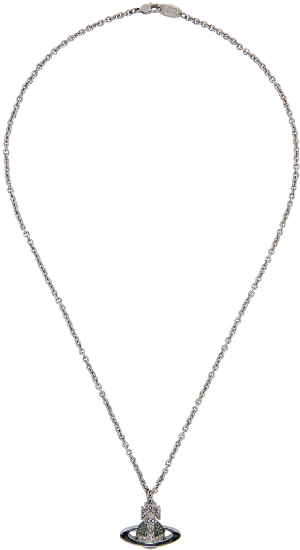Vivienne Westwood Man. Mini Bas Relief Orb Pendant Necklace In