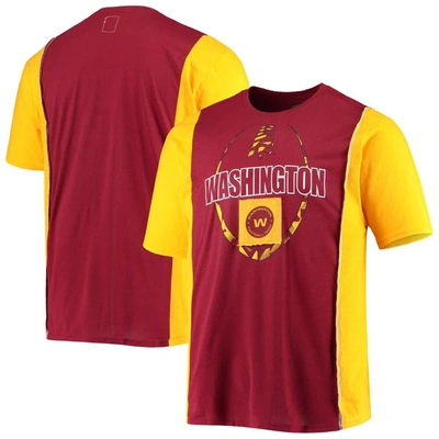 Refried Apparel Burgundy/ Washington Football Team Sustainable Upcycled Split T-shirt