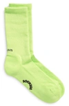 Socksss Unisex Solid Tennis Socks In Sour Apple