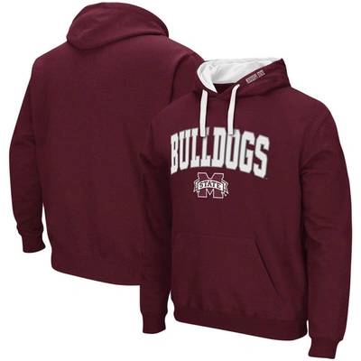 Colosseum Maroon Mississippi State Bulldogs Big & Tall Arch & Logo 2.0 Pullover Hoodie