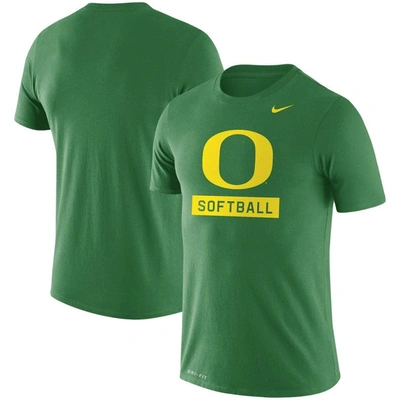 Nike Green Oregon Ducks Softball Drop Legend Performance T-shirt